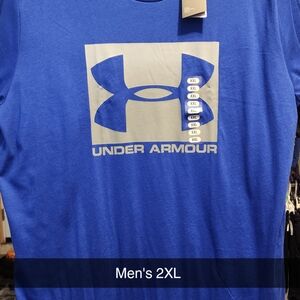 Under Armour Blue Short Sleeve Tee Athletic Performance